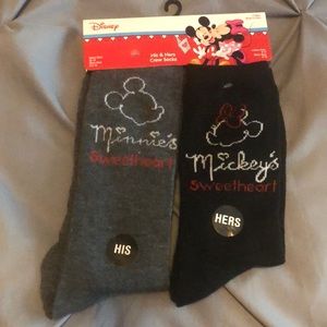 Disney Mickey & Minnie His & Hers Socks